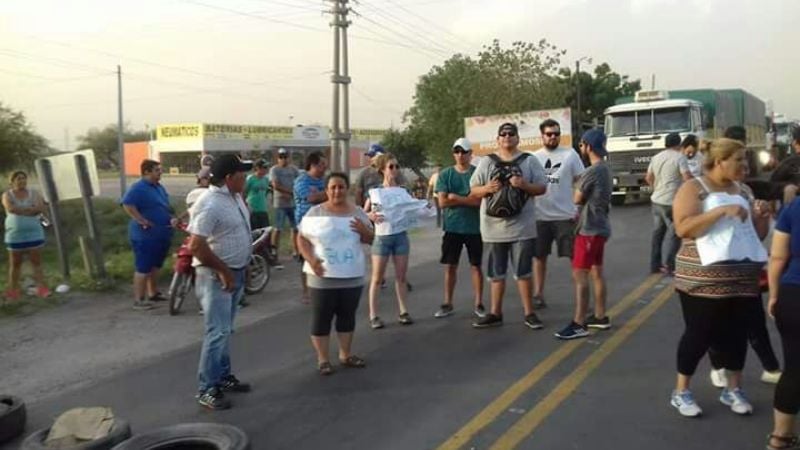 Corte de ruta en Recreo