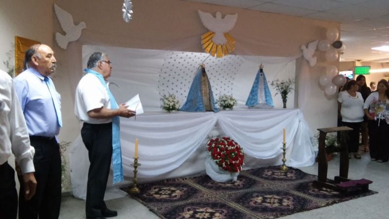 Emotivo recibimiento a la Madre del Valle en Rentas