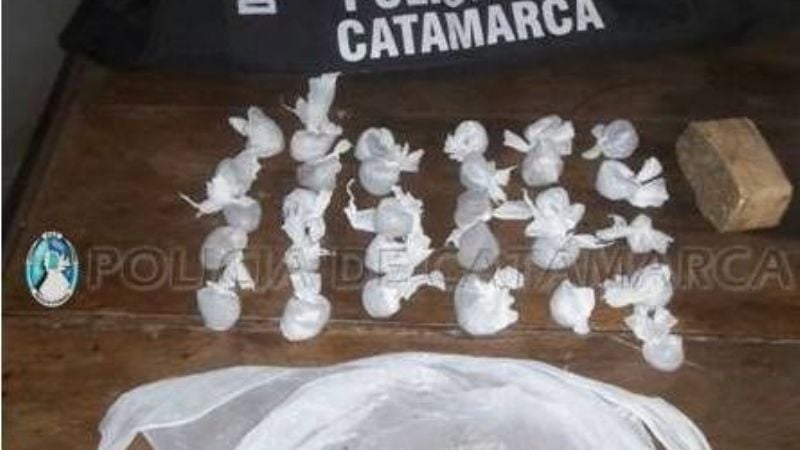 Desbaratan un punto de venta de drogas en Tinogasta