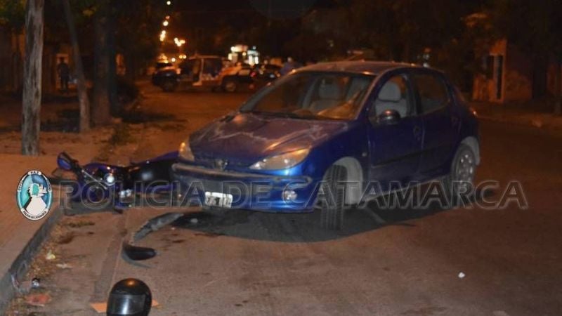 Joven lesionada en siniestro vial