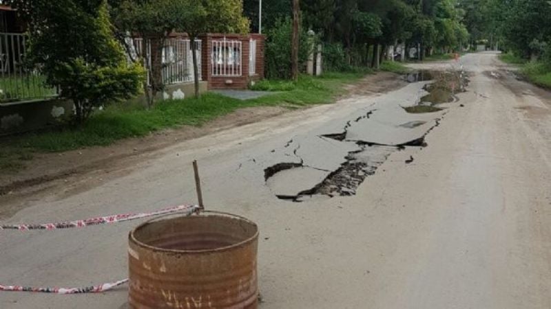 Revisarán y evaluarán los daños de la obra de cloacas en Valle Viejo