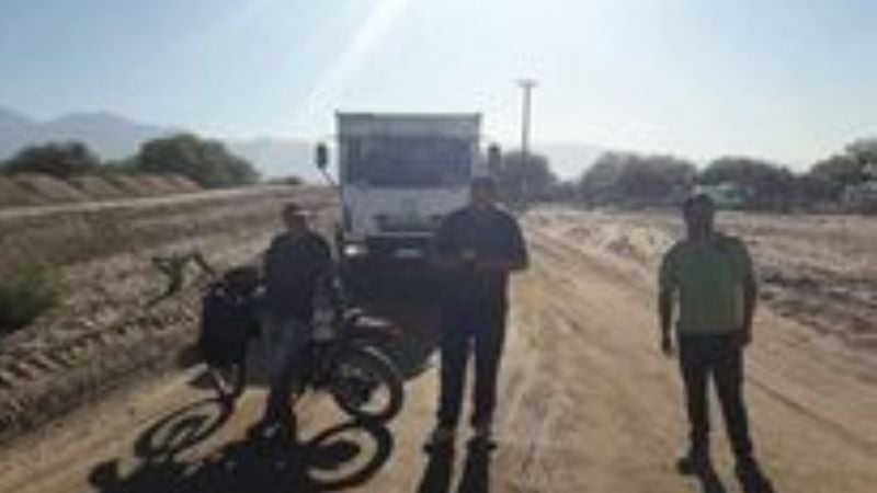 Desocupados cortaron ruta en construcción