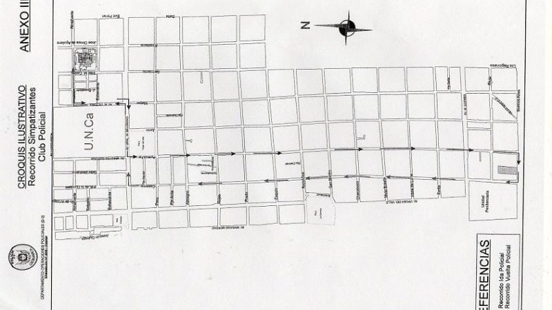Dispositivo de Seguridad para el partido entre Policial y Sport Andino