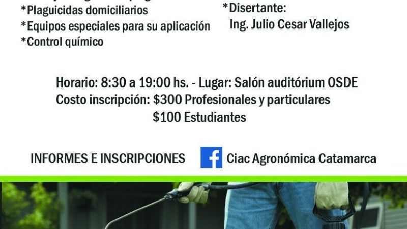 Capacitación sobre plagas domiciliaria y usos de plaguicidas