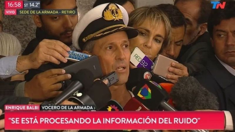 ARA San Juan: la Armada confirma que investiga un "ruido" captado por una sonda