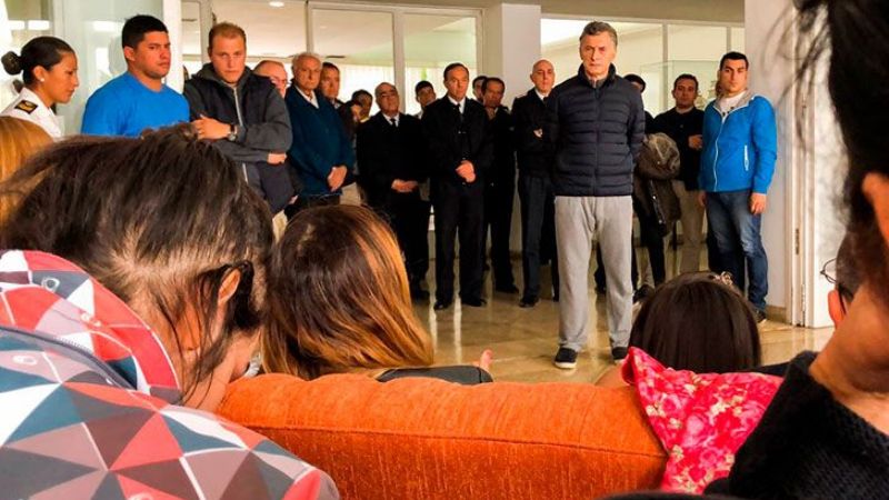 Submarino: Tenso cruce entre Macri y familiares