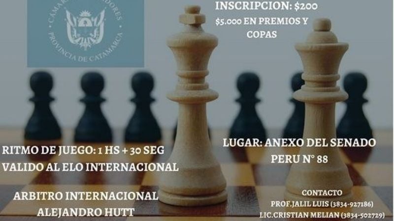 Se viene el Provincial Copa “Felipe Varela" de Ajedrez