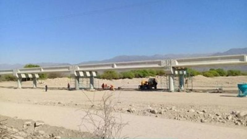 Avances en la obra de la ruta 46