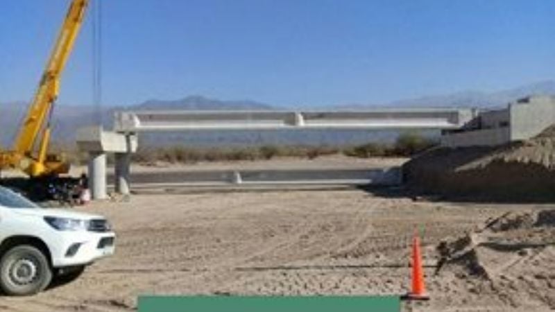 Avances en la obra de la ruta 46