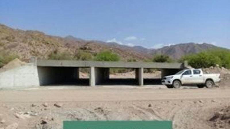 Avances en la obra de la ruta 46