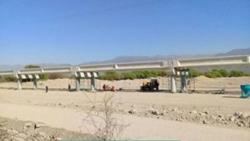 Avances en la obra de la ruta 46