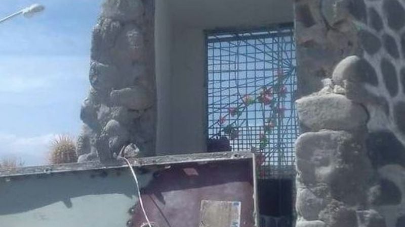 Vándalos destruyeron gruta de la virgen