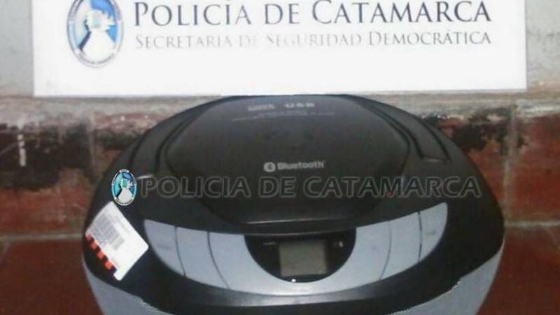 Sexagenario aprehendido cuando robaba un minicomponente en pleno