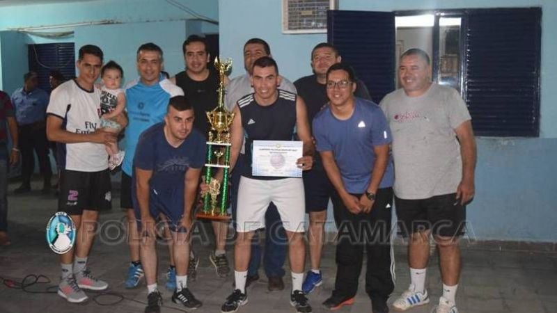 Final de la disciplina Voley en las Olimpiadas Policiales