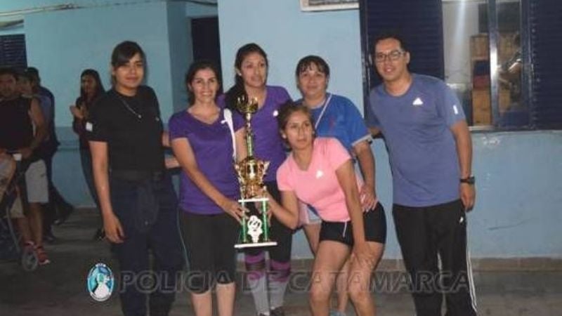 Final de la disciplina Voley en las Olimpiadas Policiales