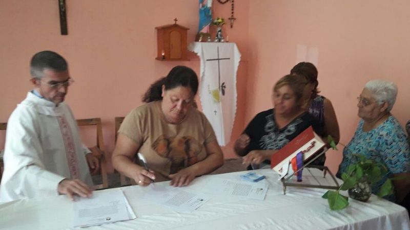 Comenzarán las obras en la capilla del barrio Juan Domingo Perón