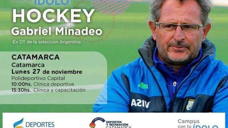 El DT Gabriel Minadeo en Campus de Hockey