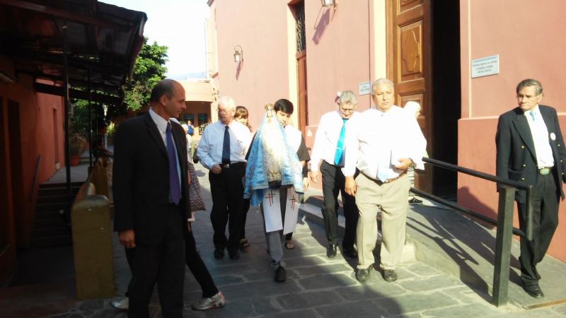 Canto y oración a la Virgen del Valle en Casa de Gobierno