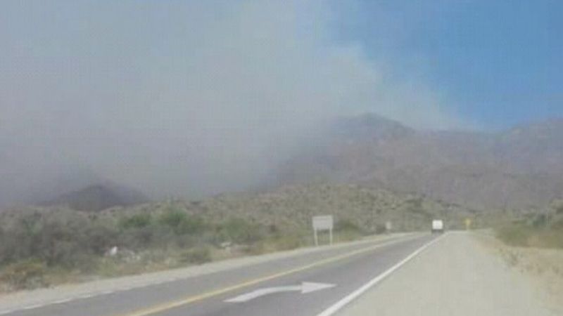 Advierten por humo de incendios forestales en La Cébila