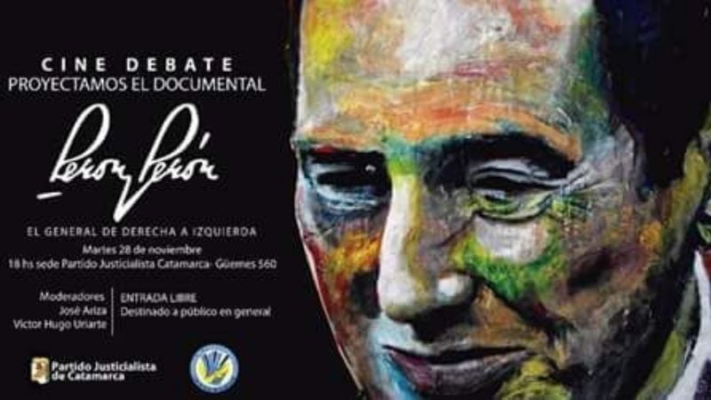 Cine-debate en el PJ sobre “Perón/Perón…”