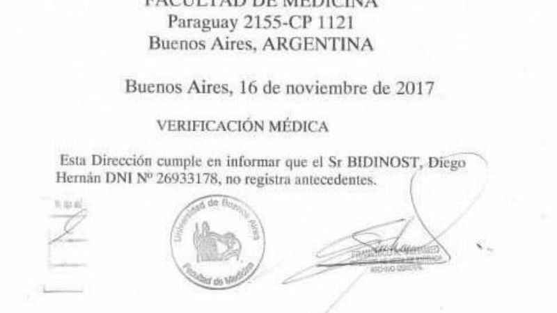 Falso médico: "Fuimos vulnerados en la fe pública"