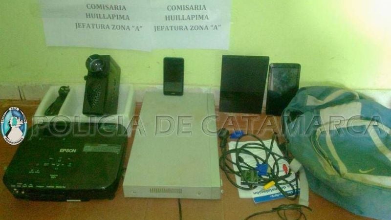 Recuperan elementos robados