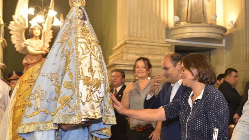 Lucía en la Bajada de la Virgen