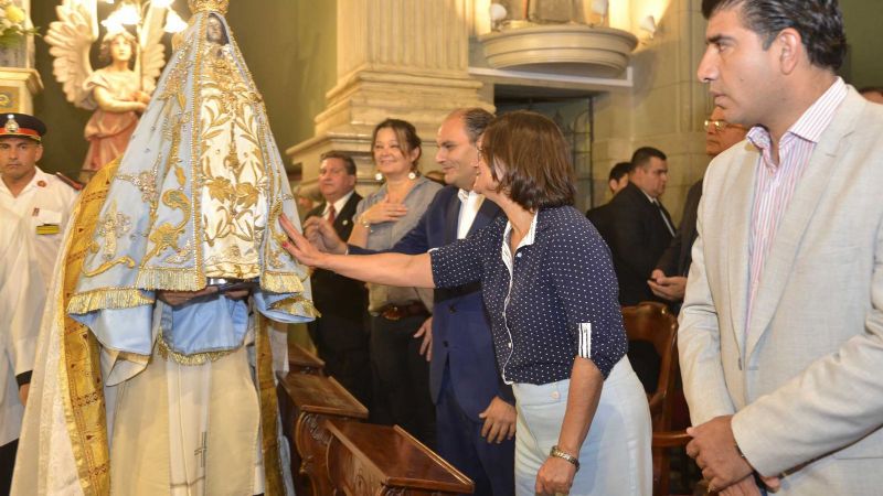 Lucía en la Bajada de la Virgen