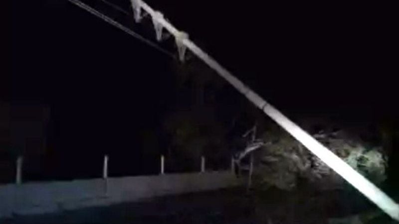 El temporal de viento y granizo dejó sin energía varias localidades