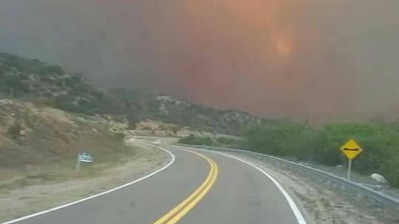 El incendio forestal llegó hasta La Rioja
