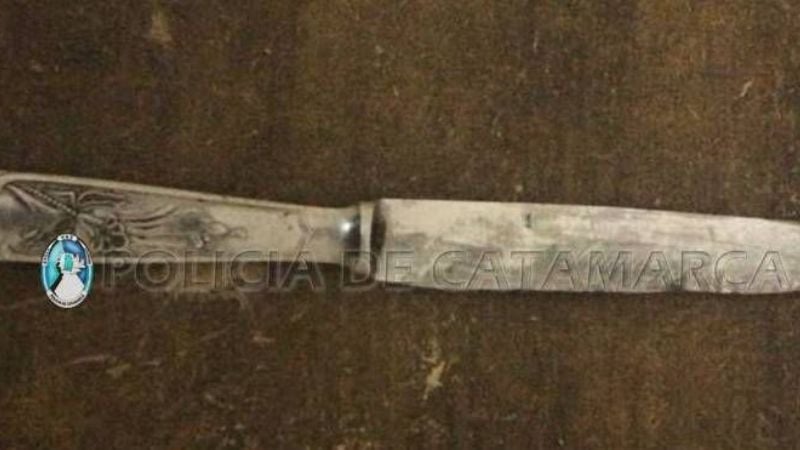 Aprehenden a un joven y secuestran un arma blanca