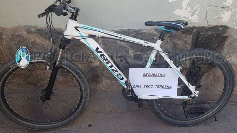 Secuestran una bicicleta en el Parque de los Niños
