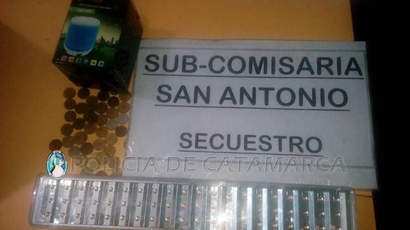 Recuperan elementos robados en Fray Mamerto Esquiú