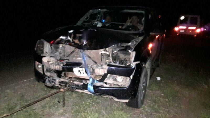 Concejal se accidentó al chocar contra un animal vacuno