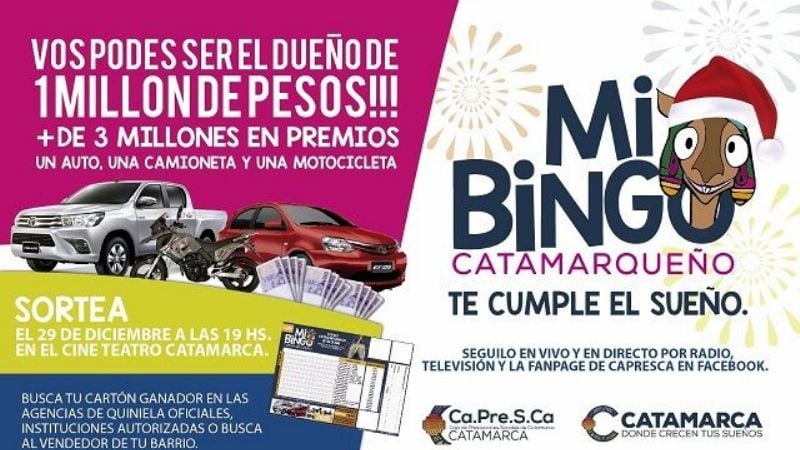 Ya está a la venta Mi Bingo Catamarqueño