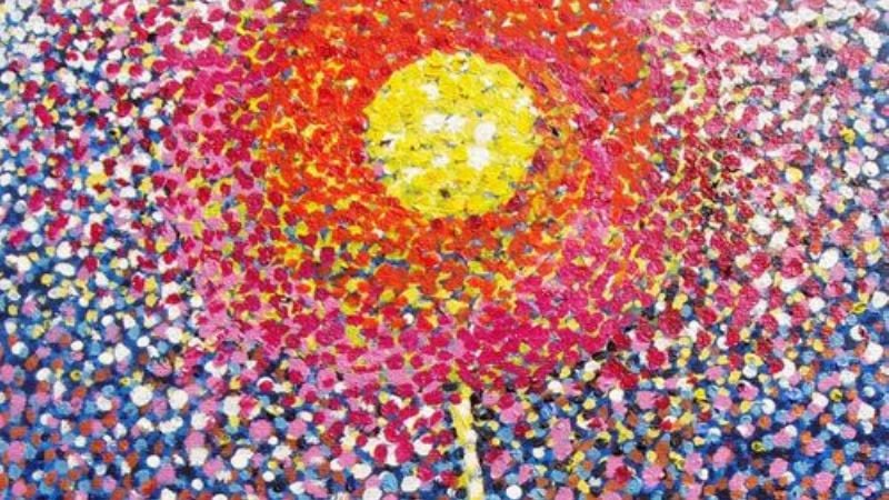 Taller de puntillismo en la Feria del Libro