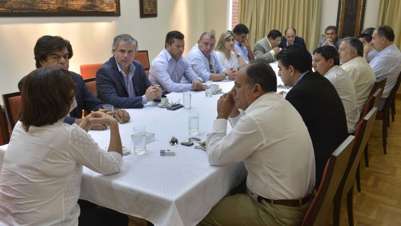 Corpacci se reunió con senadores