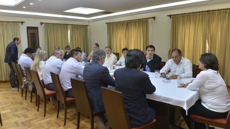 Corpacci se reunió con senadores