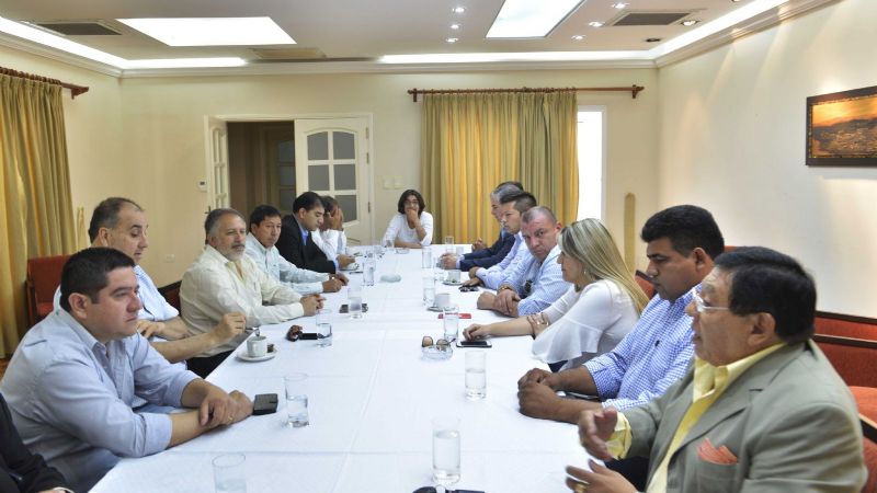 Corpacci se reunió con senadores