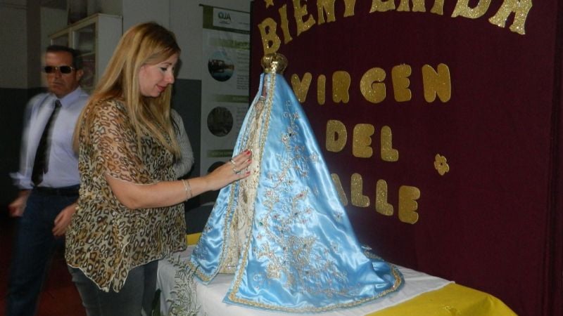 La imagen peregrina de la Virgen del Valle continúa sus visitas