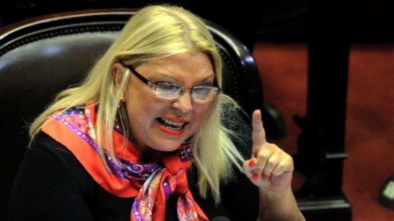 El ataque de furia de Carrió en plena sesión