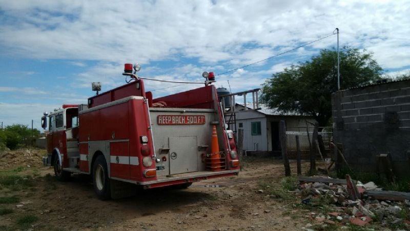 Fuego en una vivienda en Recreo