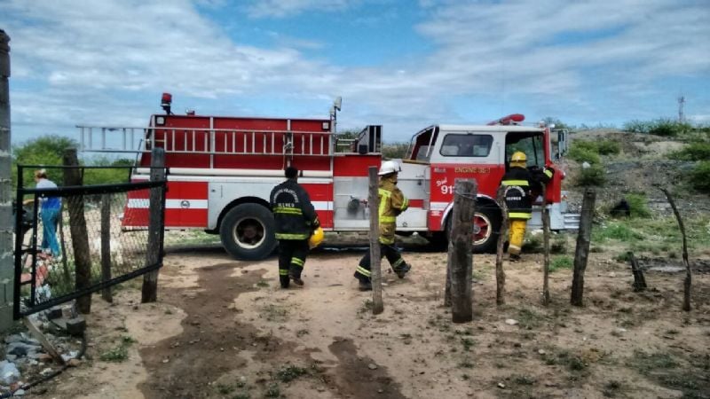 Fuego en una vivienda en Recreo