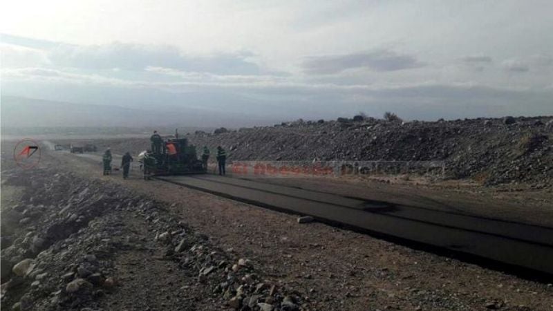 Fiambalá: comenzaron a repavimentar el camino al complejo termal