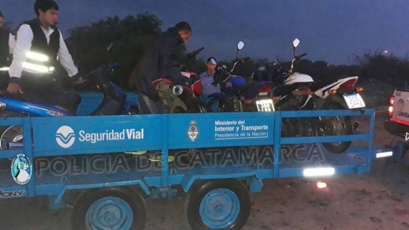 12 motos al corralón