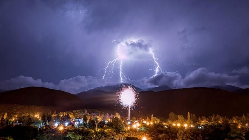 Captan imágenes de la tormenta en El Rodeo y Las Juntas