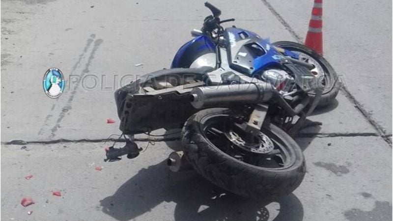 Motociclista hospitalizado tras un accidente en San Pablo