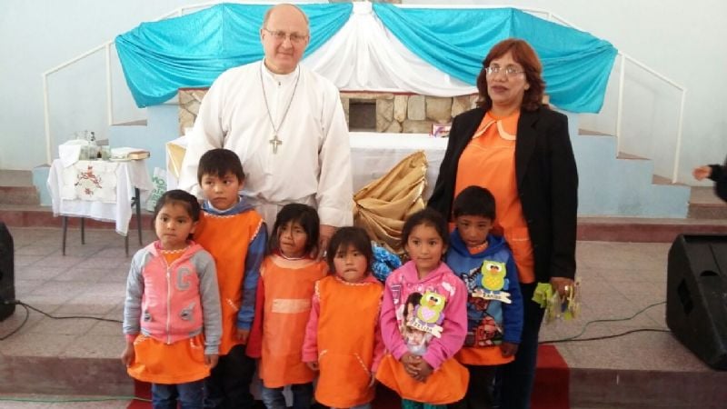 Celebran aniversario de la consagración del altar de la capilla de Papachacra
