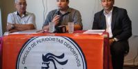 EDUARDO CHACÓN encabezó la conferencia de prensa.