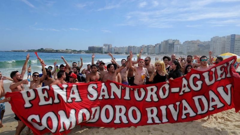 Sin entradas, hinchas del “rojo” ya están en Río